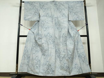 平和屋着物●本場大島紬 樹林風景文 正絹 逸品 DAAW5721ud