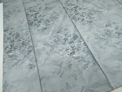 平和屋着物●本場大島紬 樹林風景文 正絹 逸品 DAAW5721ud