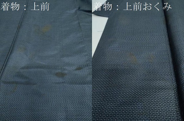 平和屋着物●男性　本場大島紬　アンサンブル　80亀甲　総詰め　正絹　逸品　DAAW5751ud