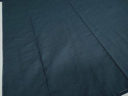 平和屋着物●男性　紬　アンサンブル　長羽織　110亀甲　総詰め　正絹　逸品　DAAW5753ud