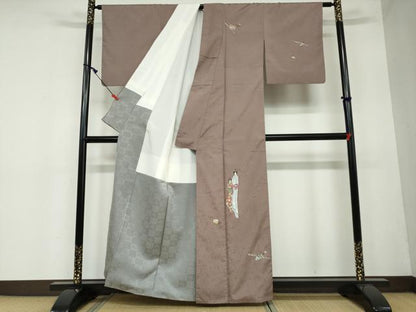 平和屋着物●訪問着 作家物 簪 櫛 かんざし くし 正絹 逸品 DAAW5756ud