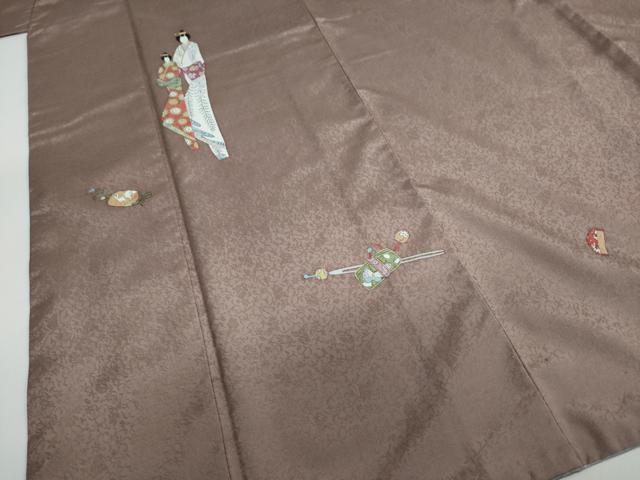 平和屋着物●訪問着 作家物 簪 櫛 かんざし くし 正絹 逸品 DAAW5756ud
