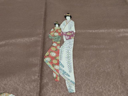 平和屋着物●訪問着 作家物 簪 櫛 かんざし くし 正絹 逸品 DAAW5756ud