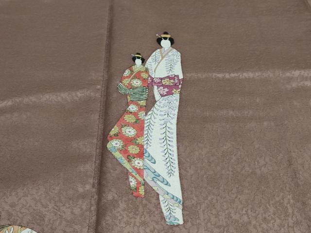 平和屋着物●訪問着 作家物 簪 櫛 かんざし くし 正絹 逸品 DAAW5756ud