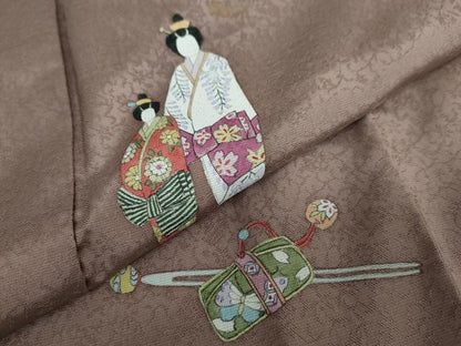 平和屋着物●訪問着 作家物 簪 櫛 かんざし くし 正絹 逸品 DAAW5756ud