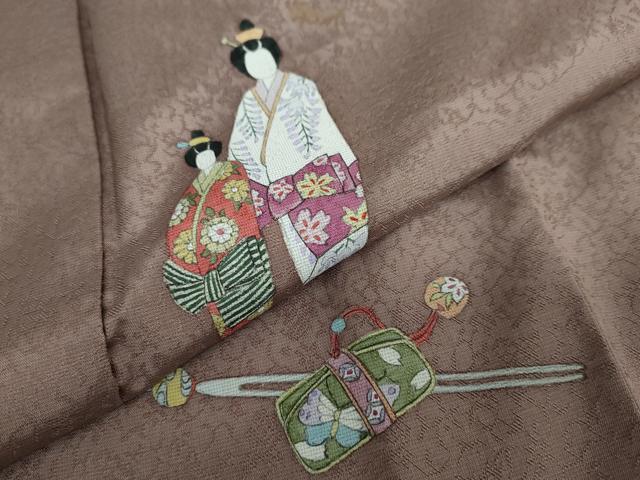 平和屋着物●訪問着 作家物 簪 櫛 かんざし くし 正絹 逸品 DAAW5756ud