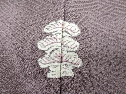平和屋着物●訪問着　絞り　流水草花文　金彩　正絹　逸品　DAAW5791ud