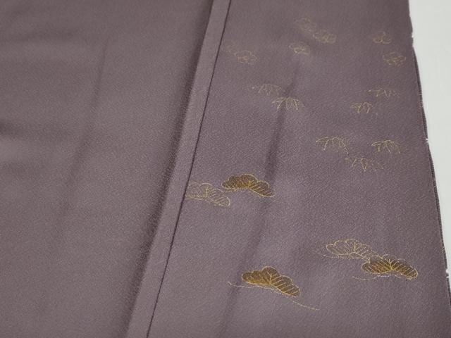 平和屋着物●訪問着　絞り　流水草花文　金彩　正絹　逸品　DAAW5791ud