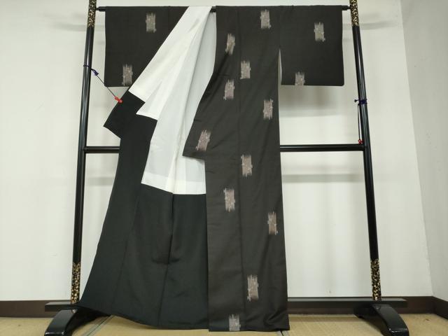平和屋着物●本場大島紬　9マルキ　抽象文様　正絹　逸品　DAAW5792ud
