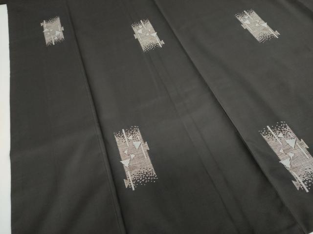 平和屋着物●本場大島紬　9マルキ　抽象文様　正絹　逸品　DAAW5792ud