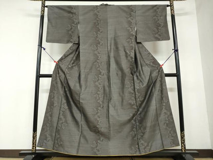 平和屋着物●本場大島紬 舞蝶文 正絹 逸品 DAAW5800ud