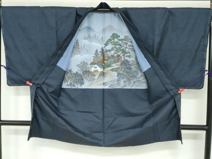 平和屋着物●男性 本場大島紬 アンサンブル 100亀甲 総詰め 正絹 逸品 未使用 DAAW5830