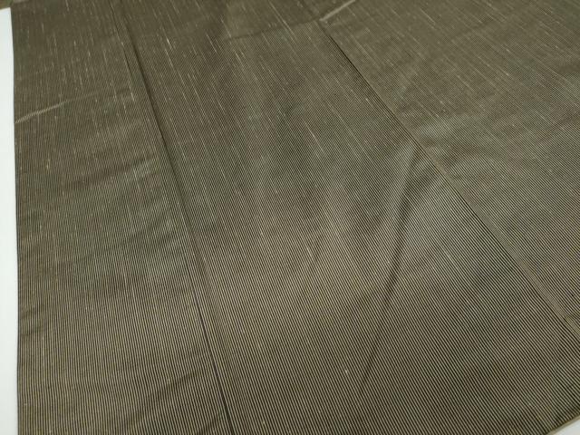 平和屋着物●上田つむぎ 縞 証紙付き 正絹 逸品 DAAW5835ud