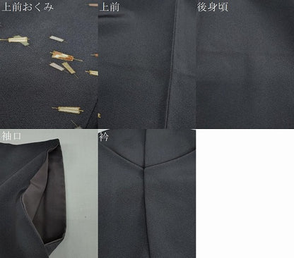 平和屋着物●訪問着　扇面文　金彩　正絹　逸品　DAAW5839ud