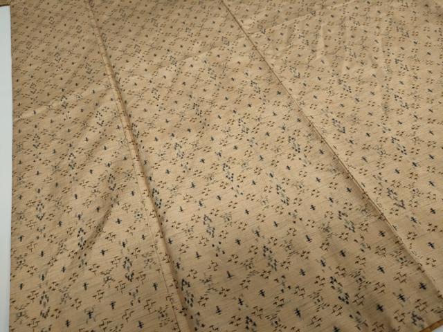 平和屋着物●上質な紬 抽象文様 正絹 逸品 DAAW5922ud
