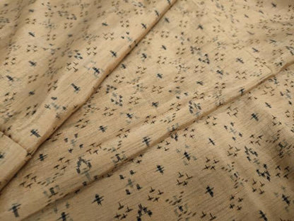 平和屋着物●上質な紬 抽象文様 正絹 逸品 DAAW5922ud