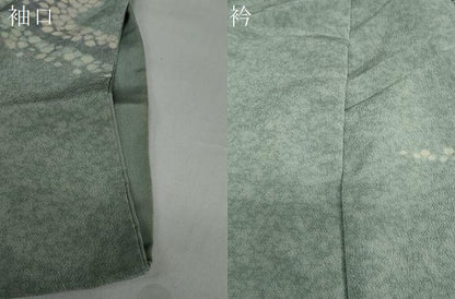 平和屋着物●熊野桂堂 友禅 蝋纈染 訪問着 流水文 暈し染め 正絹 逸品 DAAW5934ud