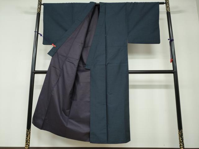 平和屋着物●男性 本場大島紬 アンサンブル 長羽織 抽象文様 正絹 逸品 DAAW5937ud