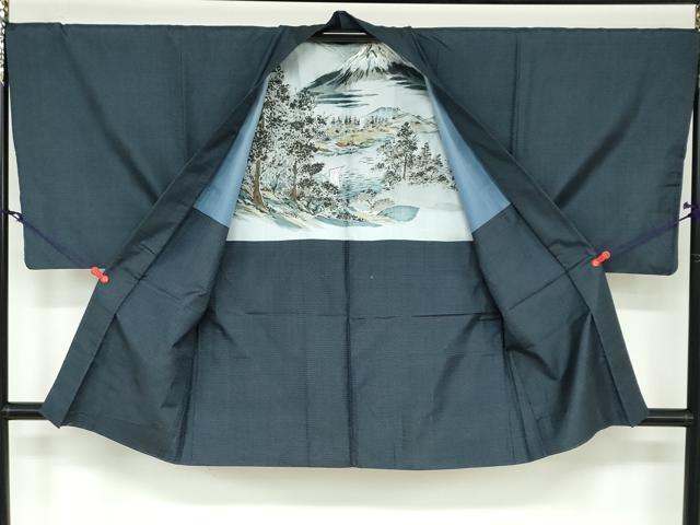 平和屋着物●男性　本場大島紬　アンサンブル　100亀甲　総詰め　正絹　逸品　DAAW5938ud