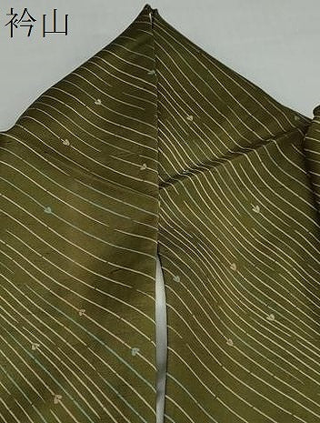 平和屋着物●上質な小紋　紬地　枝葉文　正絹　逸品　DAAW5991ud
