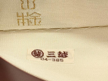 平和屋着物●西陣　川島織物　爪掻き本綴れ　太鼓柄袋帯　流水文　本金　三越扱い　正絹　逸品　DAAW6541ob