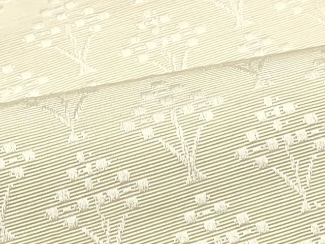 平和屋着物●本場筑前博多織 八寸名古屋帯 枝葉文 正絹 逸品 DAAW6589ob