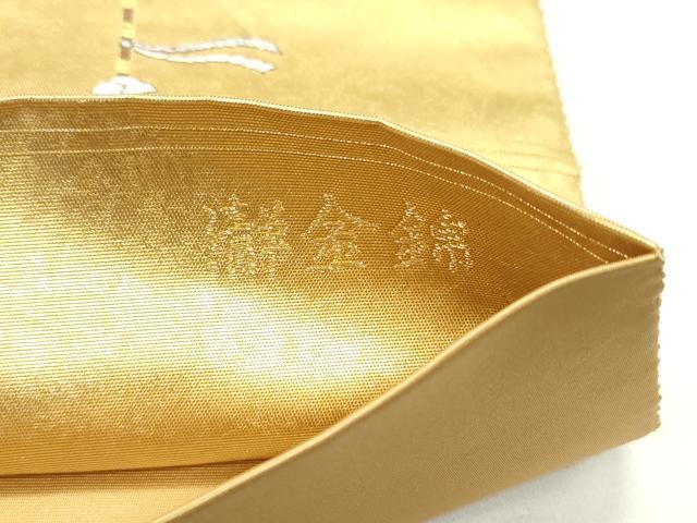 平和屋着物●西陣 長嶋成織物 ながしま帯 太鼓柄袋帯 京の調 瀞金錦 本金箔 正絹 逸品 DAAW6675ob