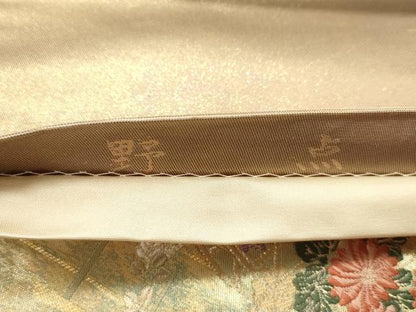 平和屋着物▼西陣　とみや織物謹製　とみや帯　六通柄袋帯　唐織　野点　金糸　引箔　正絹　逸品　DAAW6681ob