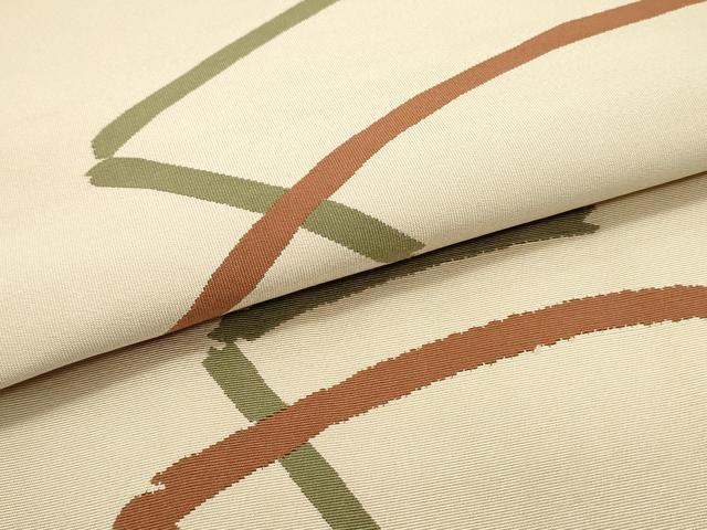 平和屋着物●爪掻き本綴れ つけ帯 抽象文様 正絹 逸品 DAAW6723ob