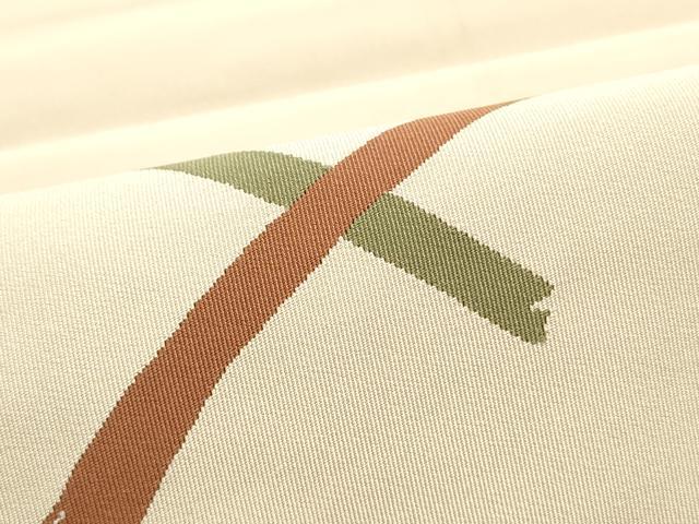 平和屋着物●爪掻き本綴れ つけ帯 抽象文様 正絹 逸品 DAAW6723ob