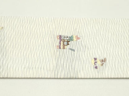 平和屋着物●九寸名古屋帯 すくい織 馬 瓢箪 正絹 逸品 DAAW6724ob