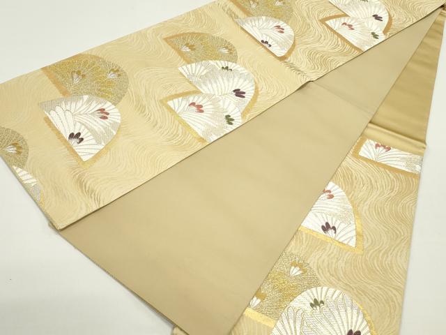 平和屋着物●六通柄袋帯　唐織　舞花文　金銀糸　正絹　逸品　DAAW6748ob