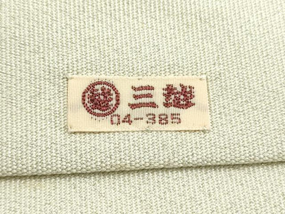 平和屋着物●西陣 川島織物 爪掻き本綴れ 八寸名古屋帯 流水文 胡粉色 金銀糸 三越扱い 正絹 逸品 DAAW6823ob