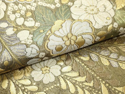 平和屋着物●六通柄袋帯 辻が花 金銀糸 正絹 逸品 DAAW6866ob