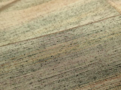 平和屋着物■上質な紬　霞横段文　正絹　逸品　DAAW6887ob