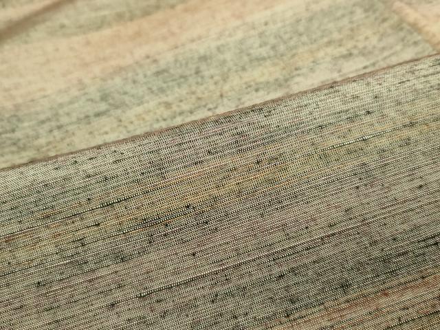 平和屋着物■上質な紬　霞横段文　正絹　逸品　DAAW6887ob
