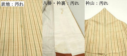 平和屋着物■上質な紬　間道　正絹　逸品　DAAW6892ob