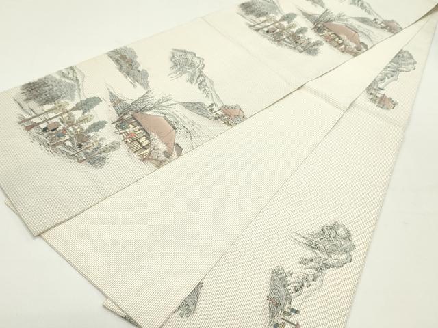 平和屋着物●全通柄袋帯　本場大島紬地　作家物　沼津　正絹　逸品　DAAW6919ob