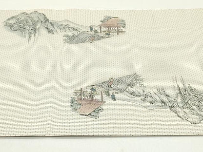 平和屋着物●全通柄袋帯　本場大島紬地　作家物　沼津　正絹　逸品　DAAW6919ob