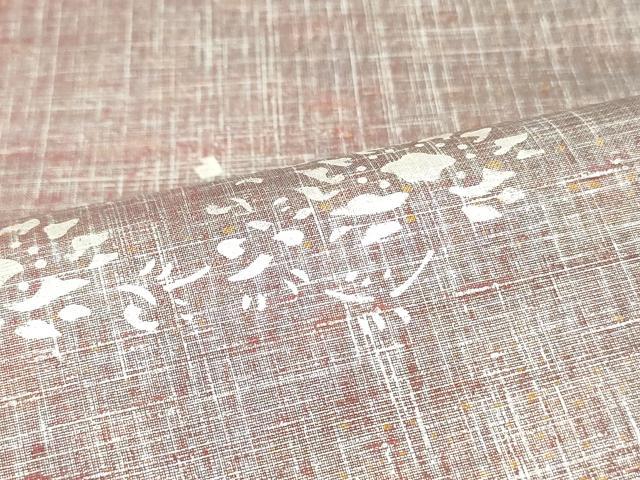 平和屋着物●全通柄袋帯 更紗花文 金銀彩 正絹 逸品 DAAW6953ob