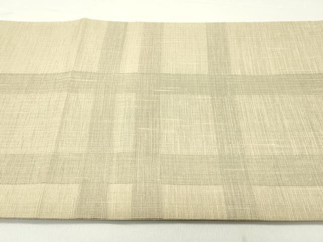 平和屋着物●太鼓柄袋帯　唐織　格子丸文　正絹　逸品　DAAW6954ob