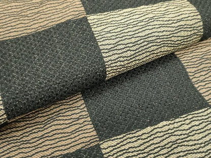 平和屋着物▽六通柄袋帯 スリーシーズン 春夏秋 変わり市松文様 正絹 逸品 DAAW6986ob