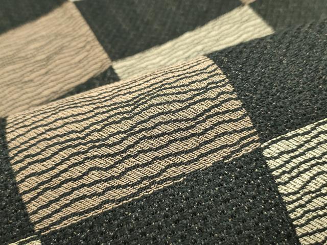平和屋着物▽六通柄袋帯 スリーシーズン 春夏秋 変わり市松文様 正絹 逸品 DAAW6986ob