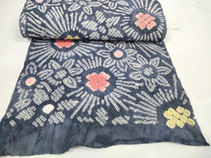 平和屋着物＊夏物 有松鳴海絞 反物 着尺 花散らし 綿 逸品 未使用 DAAW7301zzz