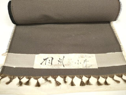 平和屋着物＊夏物 お召 反物 着尺 十字絣 上代28万 逸品 未使用 DAAW7304zzz