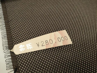 平和屋着物＊夏物 お召 反物 着尺 十字絣 上代28万 逸品 未使用 DAAW7304zzz