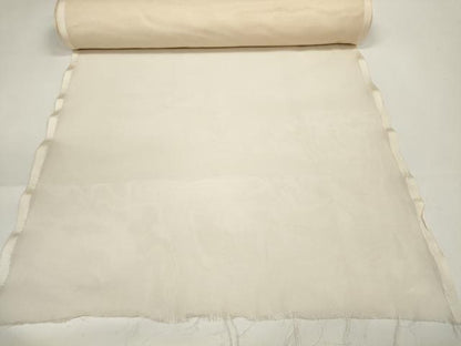 平和屋着物▽羽織・コート 反物 羽尺 スリーシーズン 春夏秋 塵除け 紗 生成り色 逸品 未使用 DAAW7305zzz