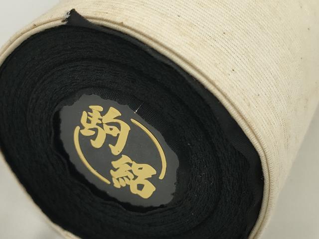 平和屋着物＊夏物 黒紋付 黒反物 着尺 駒絽 五泉 神光 古代泥黒染 堅牢染 逸品 未使用 DAAW7442zzz