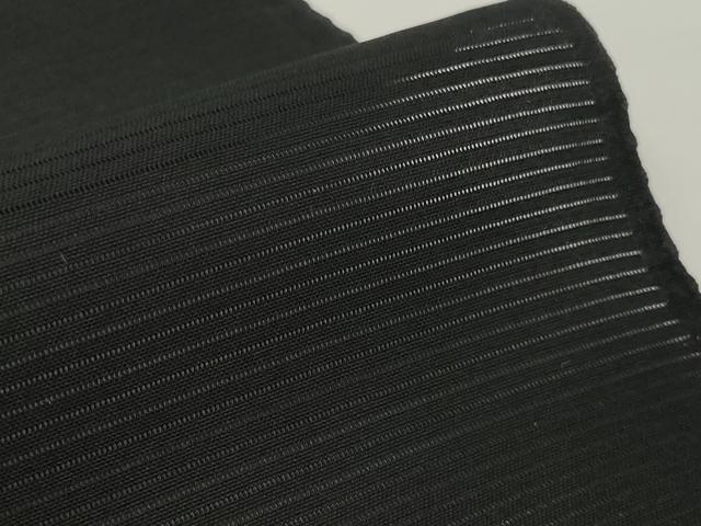 平和屋着物＊夏物 黒紋付 黒反物 着尺 駒絽 五泉 神光 古代泥黒染 堅牢染 逸品 未使用 DAAW7442zzz