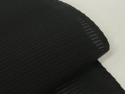 平和屋着物＊夏物 黒紋付 黒反物 着尺 駒絽 五泉 神光 古代泥黒染 堅牢染 逸品 未使用 DAAW7442zzz